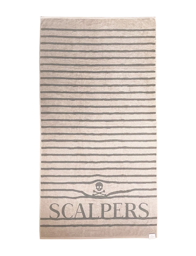 Scalpers - Toalha praia 90x180 cm Riscas Bege