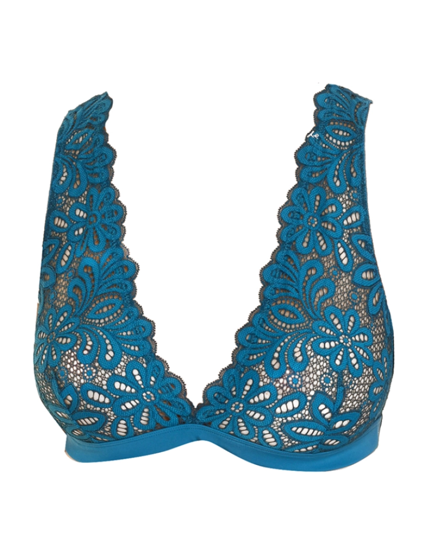 DIM - Bralette de renda Senhora Turquesa