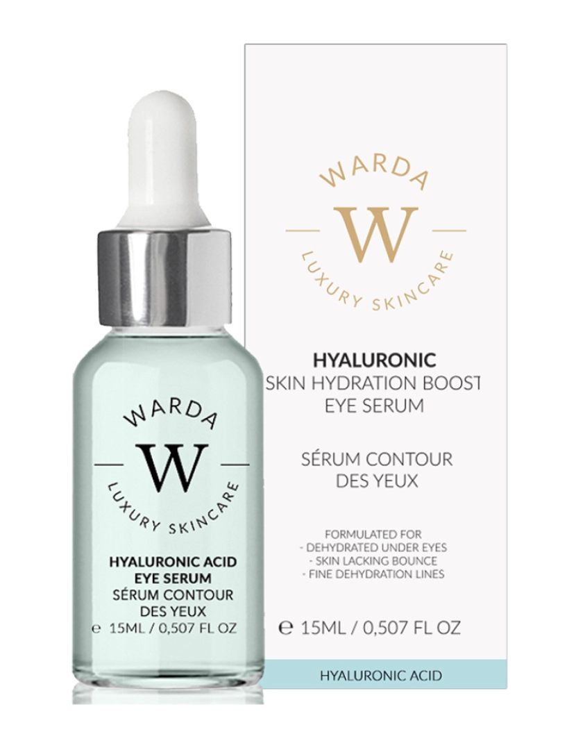 Warda Skincare - SÉRUM DE OLHOS COM ÁCIDO HIALURÔNICO AUMENTADOR DE HIDRATAÇÃO DA PELE 15ml