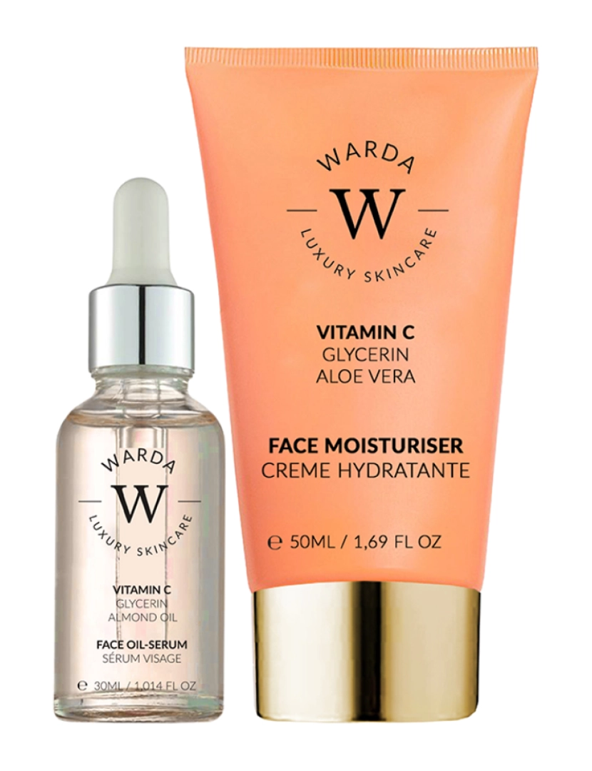 Warda Skincare - HIDRATANTE SKIN GLOW BOOST VITAMIN C 50ml + SÉRUM VITAMIN C GLOW BOOST 30ml