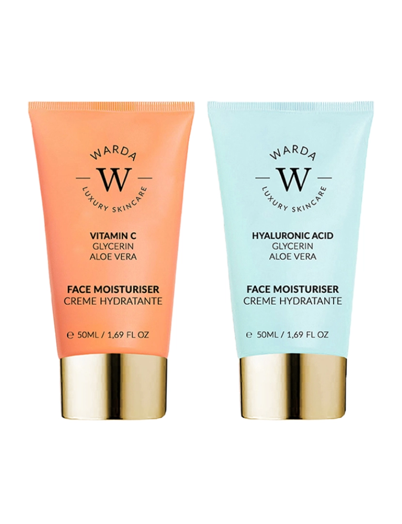 Warda Skincare - HIDRATANTE SKIN GLOW BOOST VITAMIN C 50mL + SKIN HYDRATION BOOST HYALURONIC ACID 50ml