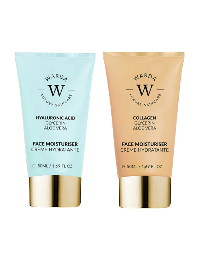 Warda Skincare - SKIN HYDRATION BOOST HYALURONIC ACID MOISTURISER 50ml + SKIN LIFTER BOOST COLLAGEN MOISTURISER 50ml