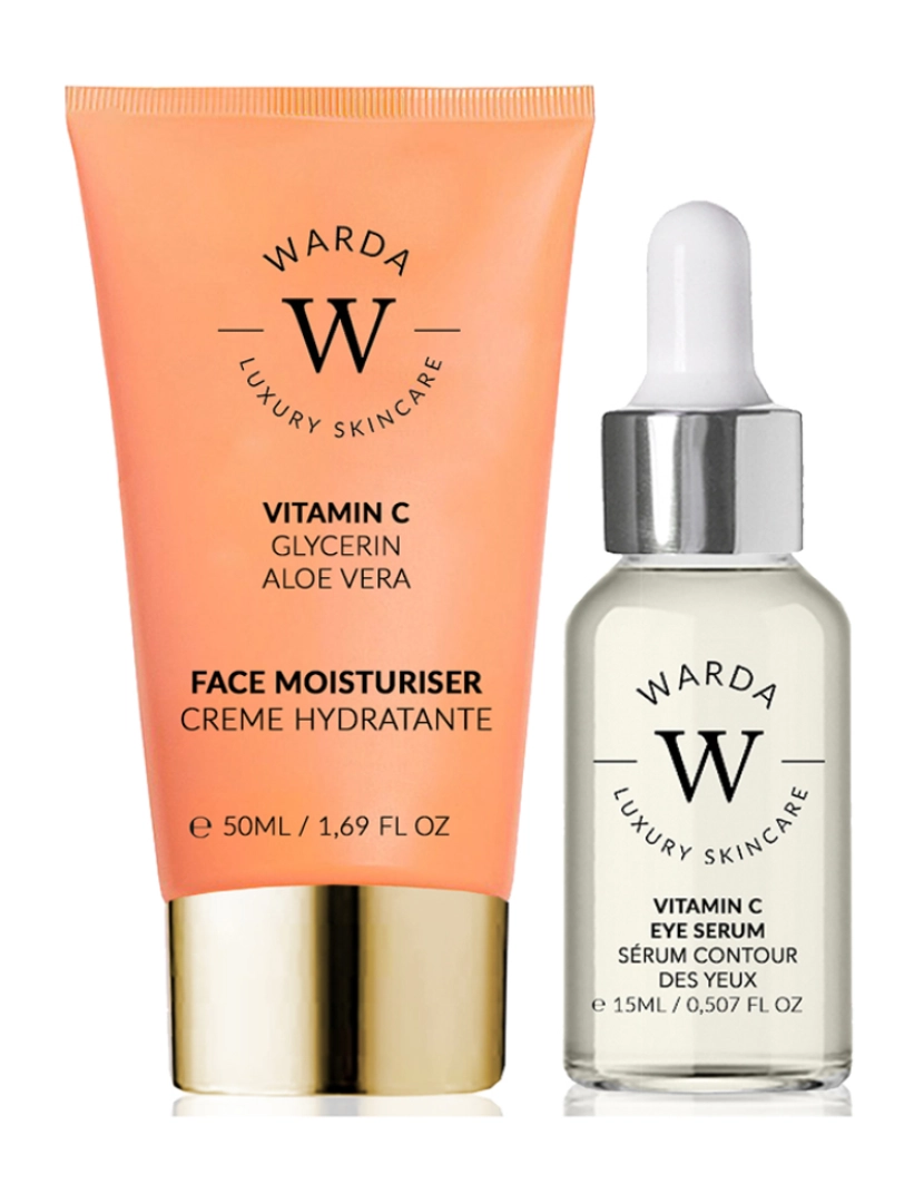 Warda Skincare - SKIN GLOW BOOST VITAMIN C HIDRATANTE 50m + SKIN GLOW BOOST VITAMIN C EYE SERUM 15ml