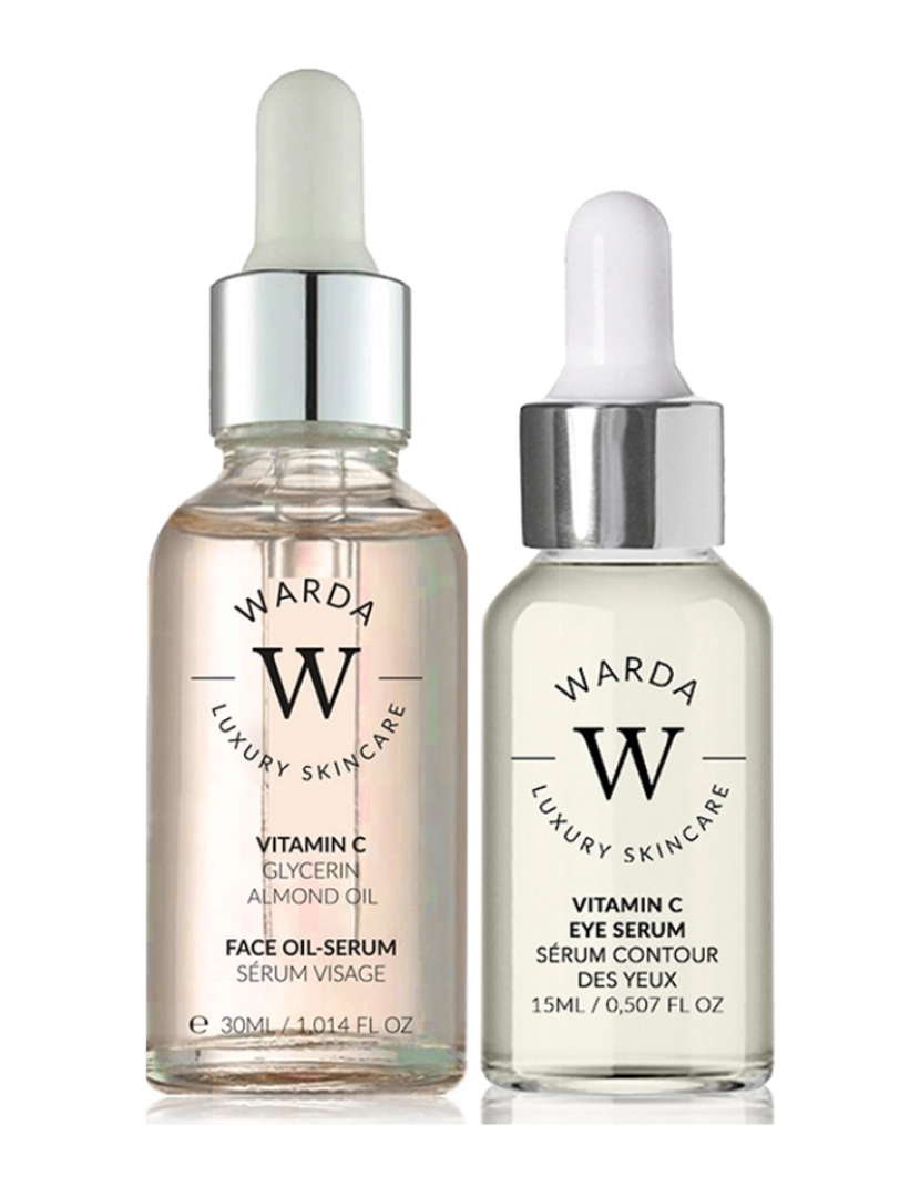 Warda Skincare - SÉRUM SKIN GLOW BOOST VITAMIN C EYE 15ml + SÉRUM VITAMIN C GLOW BOOST OIL 30ml