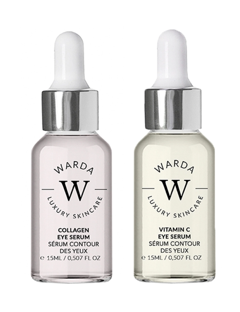 Warda Skincare - SKIN GLOW BOOST VITAMIN C EYE SERUM 15ml + SKIN LIFTER BOOST COLLAGEN EYE SERUM 15m