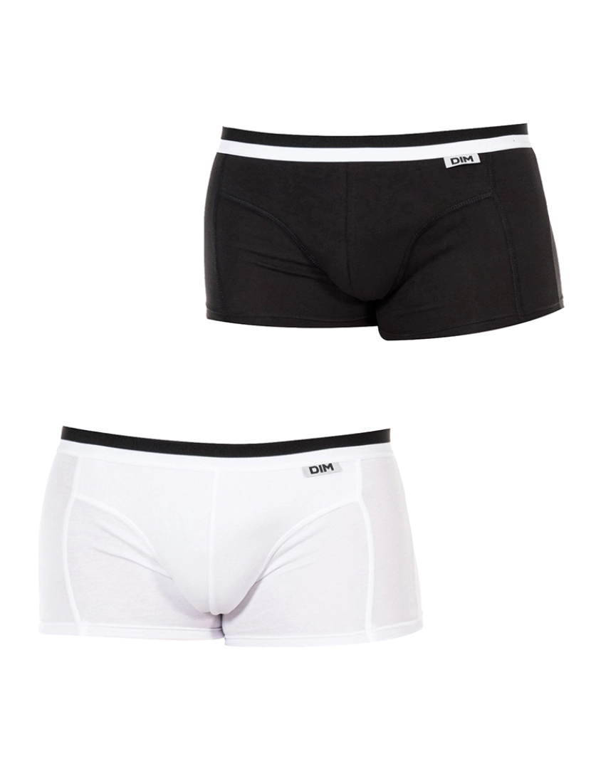 DIM - Pack 2 Boxers Homem Preto e Branco