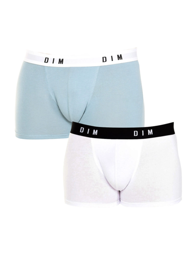 DIM - Pack 2 Boxers Originais Homem Branco e Azul