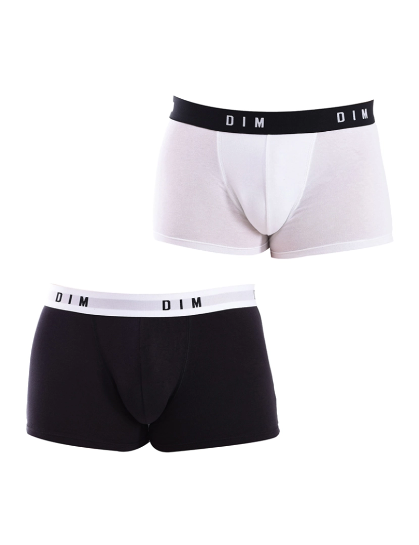 DIM - Pack 2 Boxers Homem Preto e Branco