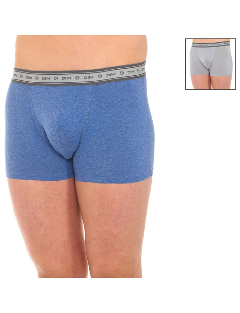 DIM - Pack 2 Boxers Green Bio Homem Cinza e Azul