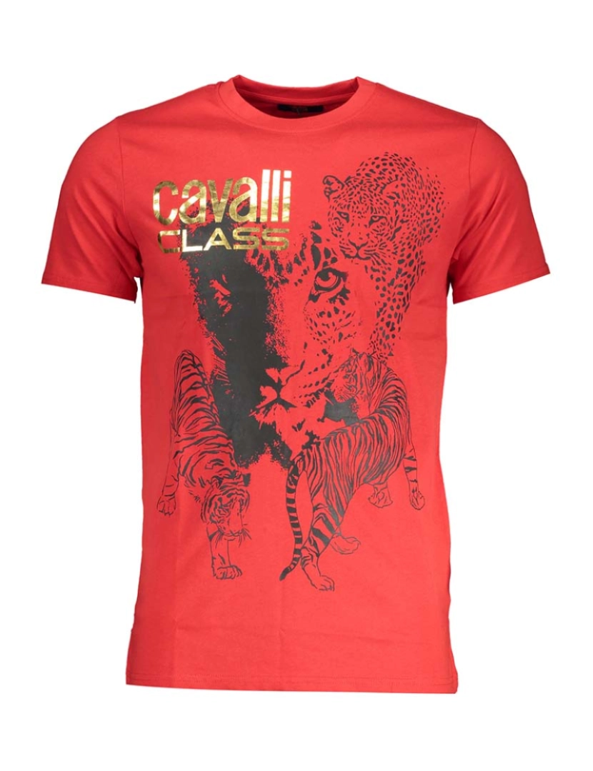 Cavalli Class - T-Shirt Homem Vermelho