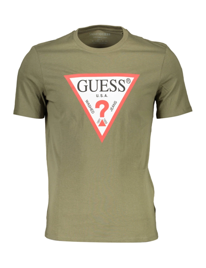 Guess Jeans - T-Shirt M. Curta Homem Verde