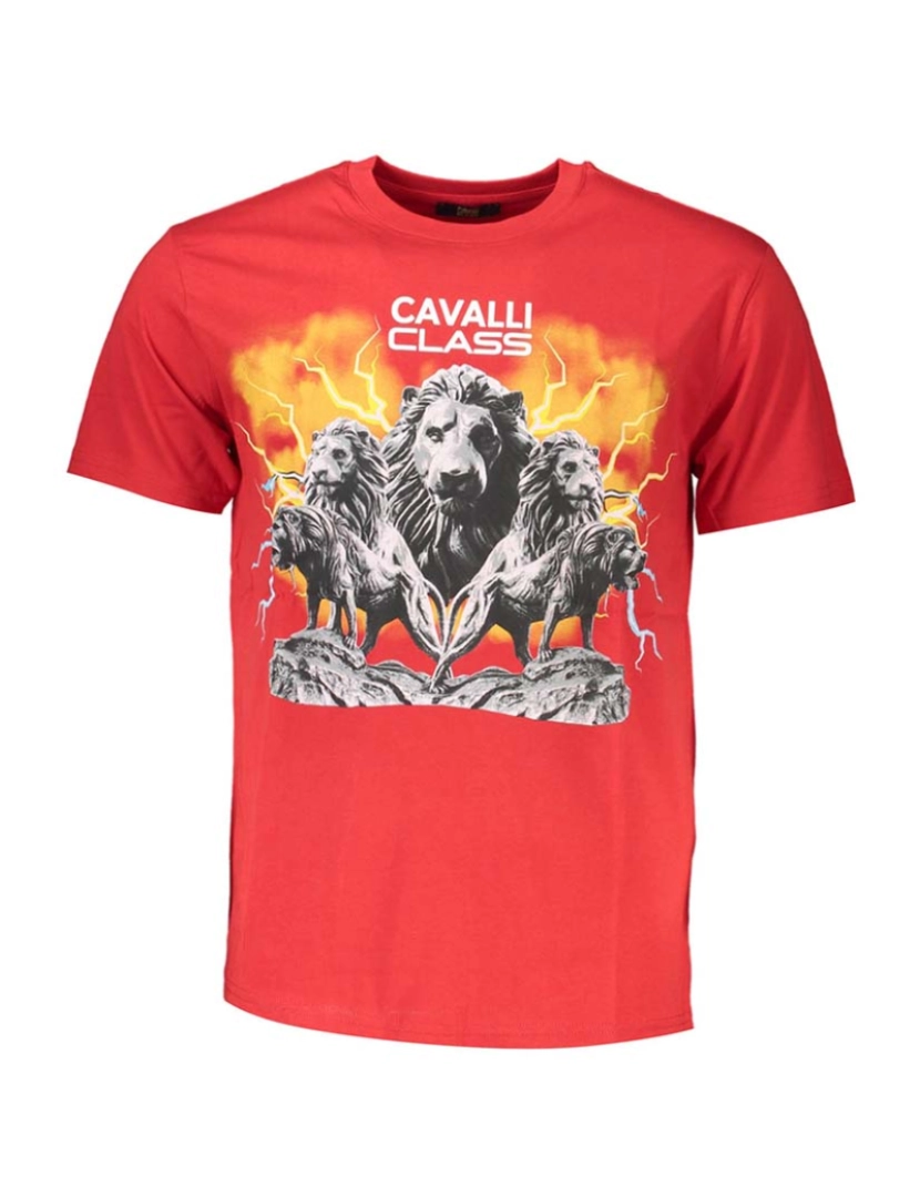 Cavalli Class - T-Shirt Homem Vermelho