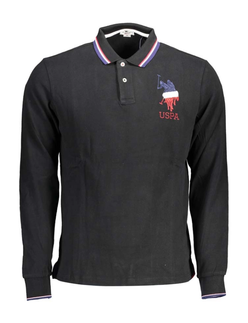 U.S. Polo - Pólo M. Comprida Homem Preto