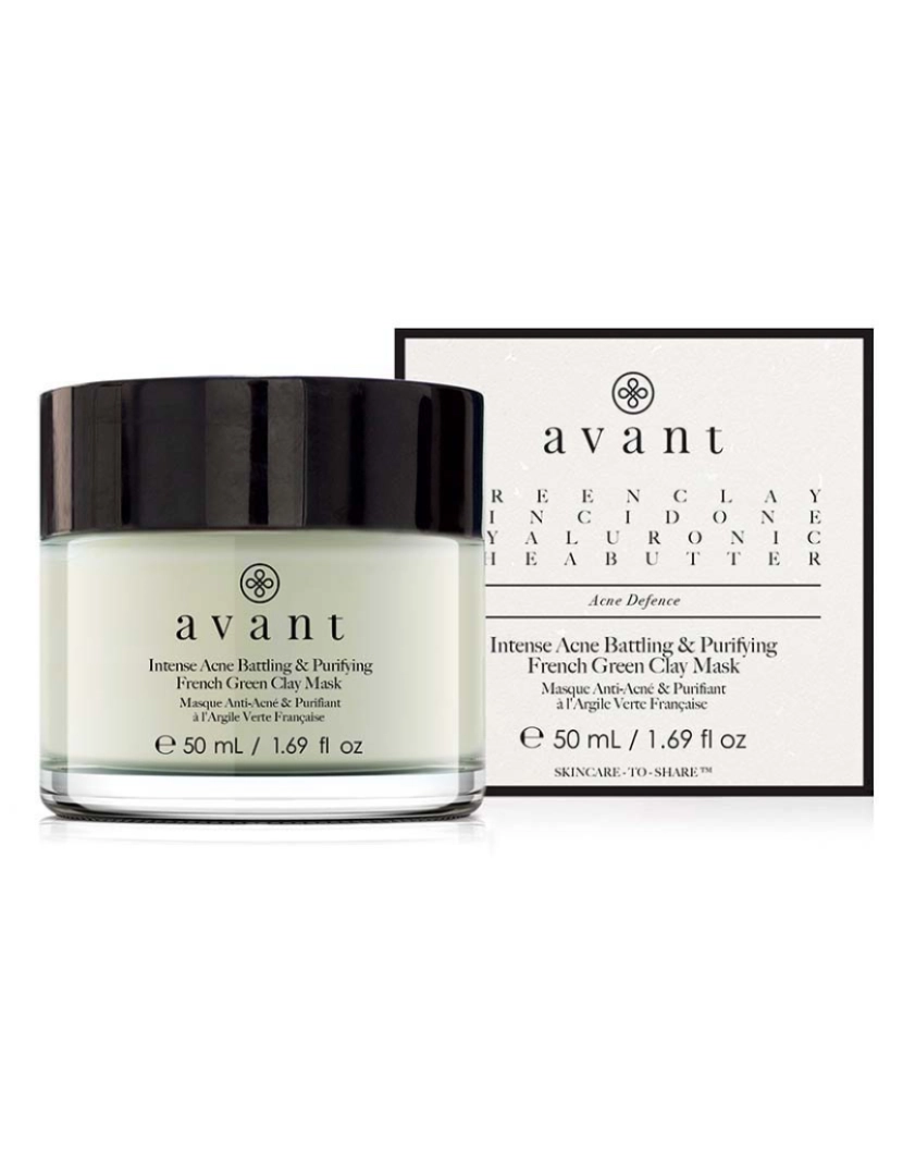 Avant Skincare - Máscara Intensa De Argila Verde Francesa Purificadora E De Combate À Acne