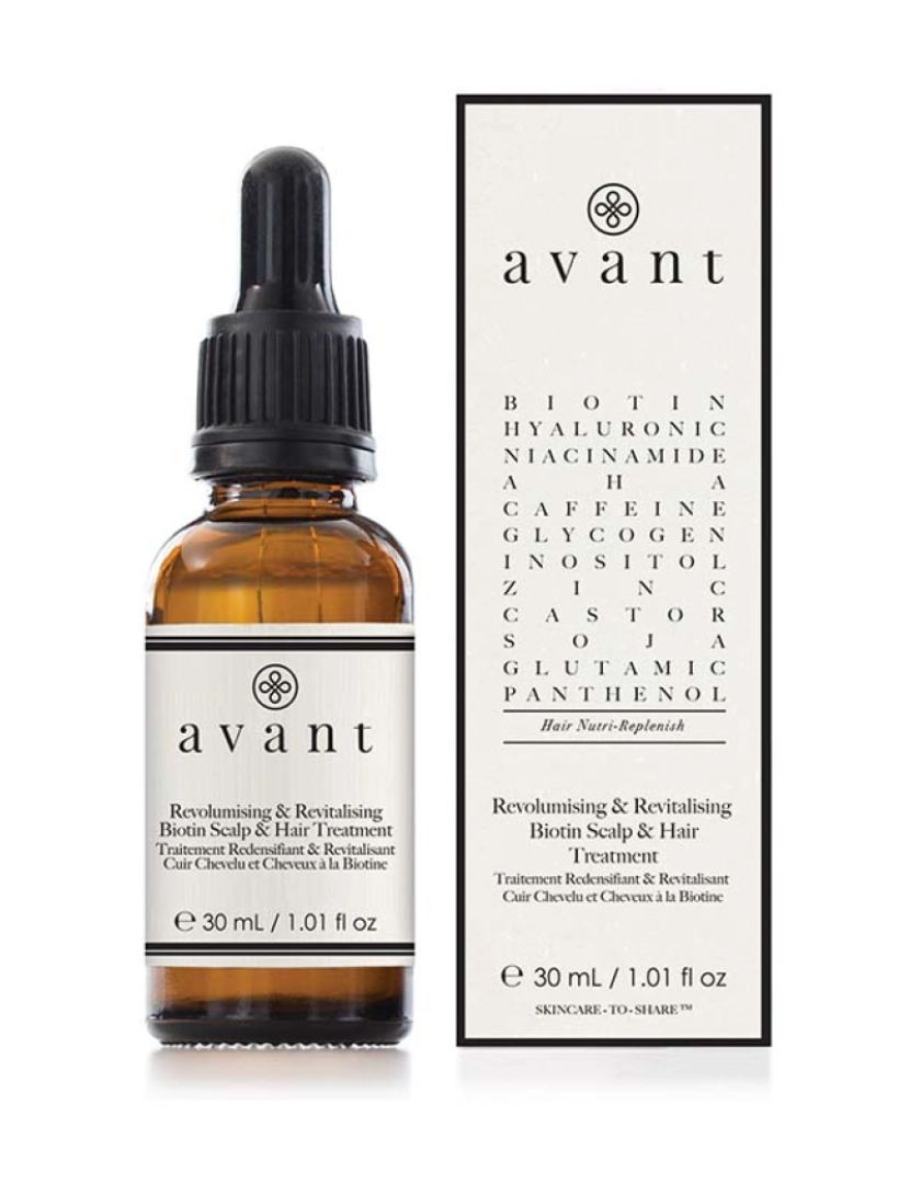 Avant Skincare - Tratamento Revolumizador E Revitalizante Com Biotina Para Couro Cabeludo E Cabelo