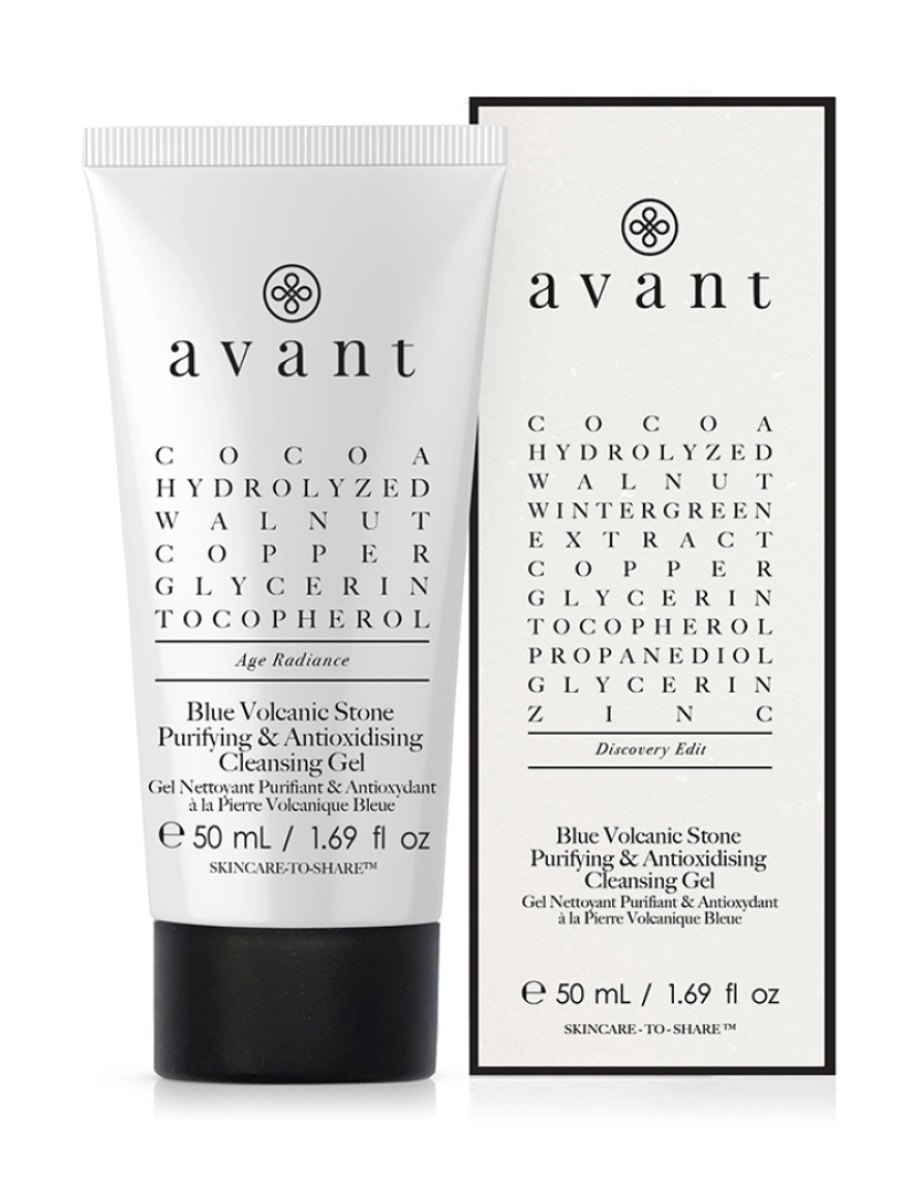 Avant Skincare - Edição Discovery - Gel De Limpeza Purificante E Antioxidante De Pedra Vulcânica Azul