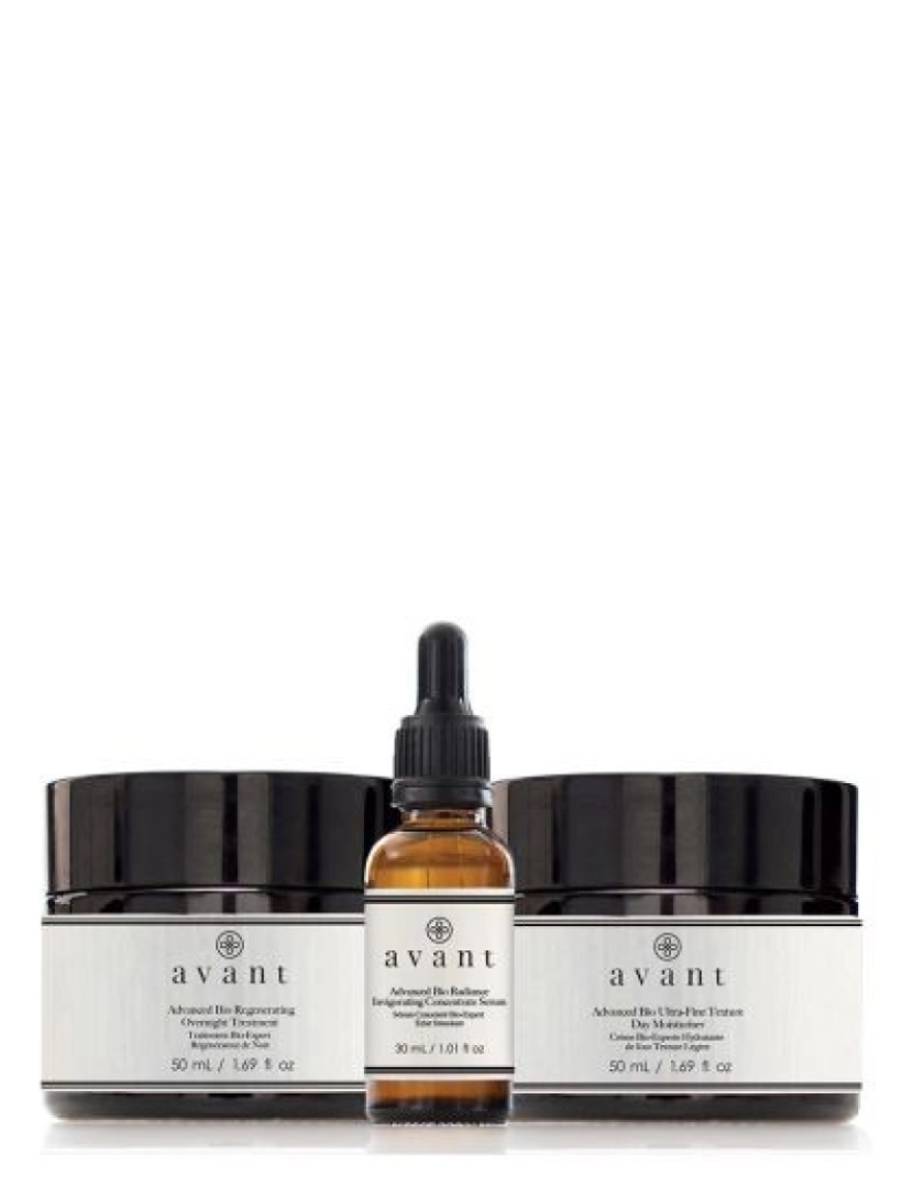 Avant Skincare - Conjunto De Coleção Restauradora Antienvelhecimento: Advanced Bio Radiance Invigorating Concentrate Serum (Anti-Ageing) + Advanced Bio Hidratante De Dia De Textura Ultrafina + Advanced Bio Regenerating Overnight Treatment