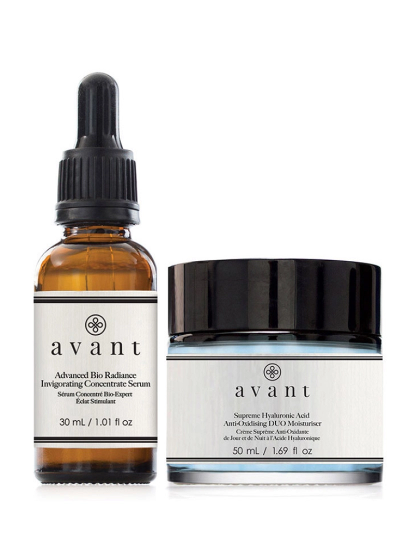 Avant Skincare - Conjunto Anti-Envelhecimento Regenerativo Radiance (2 Unidades): Hidratante Duo Antioxidante De Ácido Hialurónico Supremo E Sérum Concentrado Revigorante Advanced Bio Radiance (Anti-Envelhecimento)