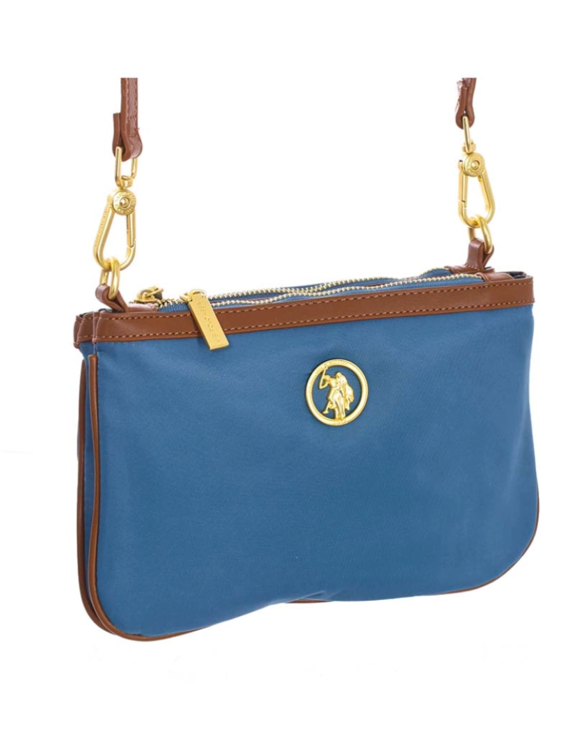 U.S. Polo Assn. - Mala Senhora Azul-Castanho