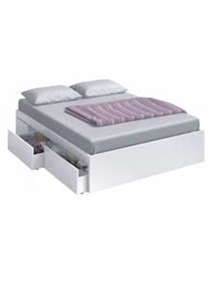 Forés - Cama + 4 Gavetas Branco