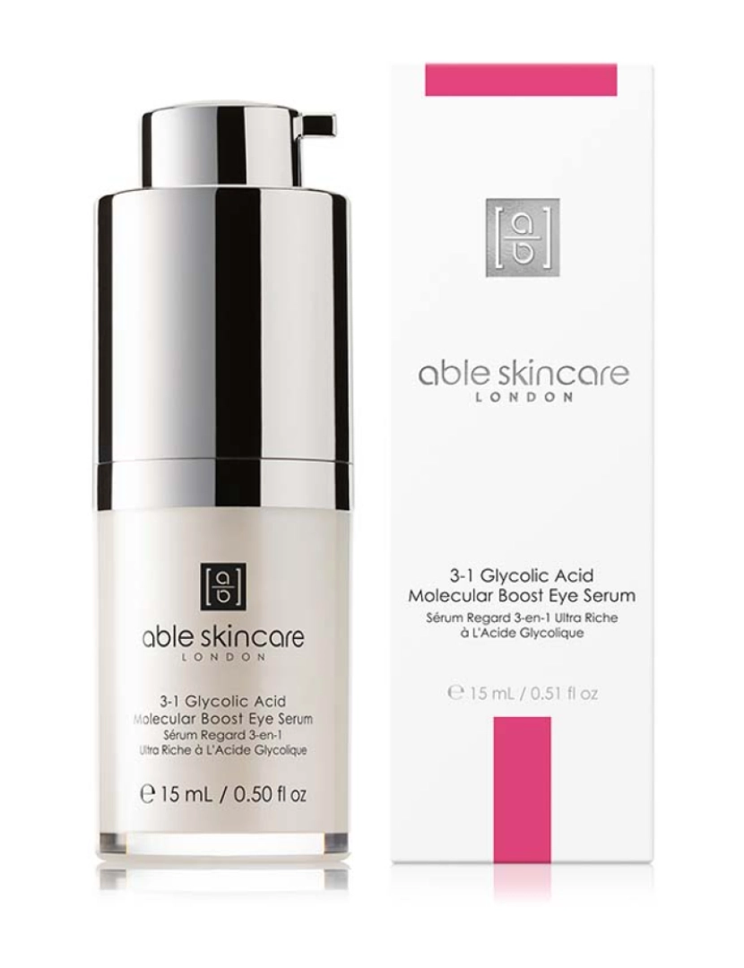 Able Skincare  - Boost Sérum de Olhos 3em1 Ácido Glicólico Molecular 15Ml