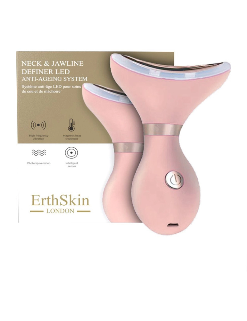 Erth Skin London - Sistema Antienvelhecimento Led Neck & Jawline Definer - (Cor Rosa)