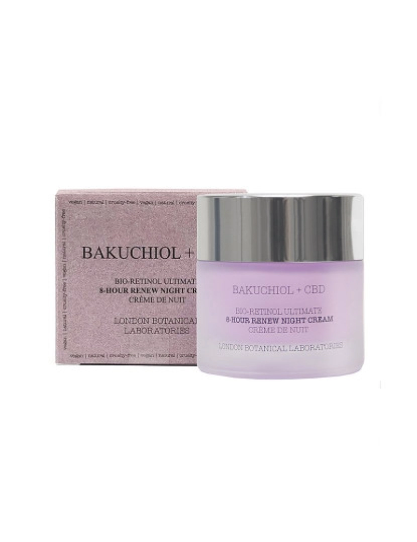 London Botanical Laboratories - Bakuchiol + Cbd | Bio-Retinol Ultimate Creme De Noite Renovador 8 Horas 50Ml