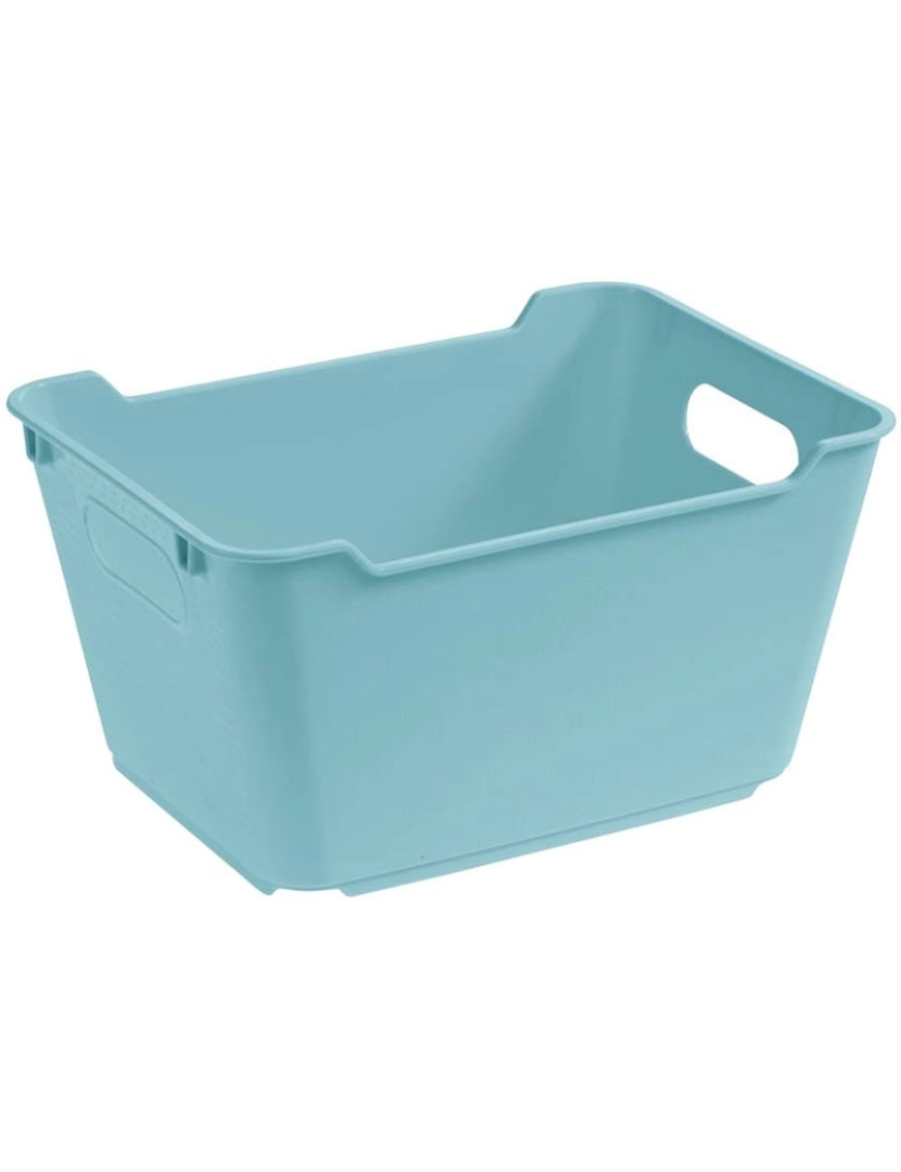 WellHome - Caixa de armazenamento, polipropileno, 1,8 l, lotta, azul claro, 19,5x14x10 cm