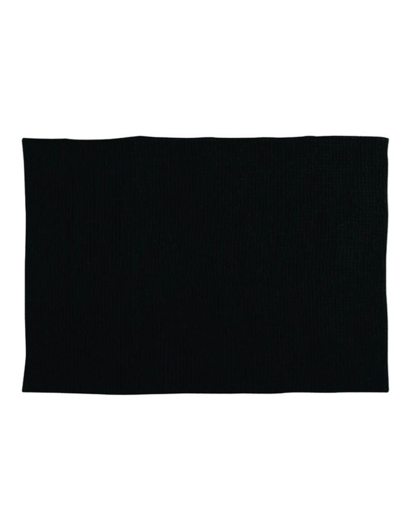 WellHome - Tapete de banho chenille 50x80 cm preto