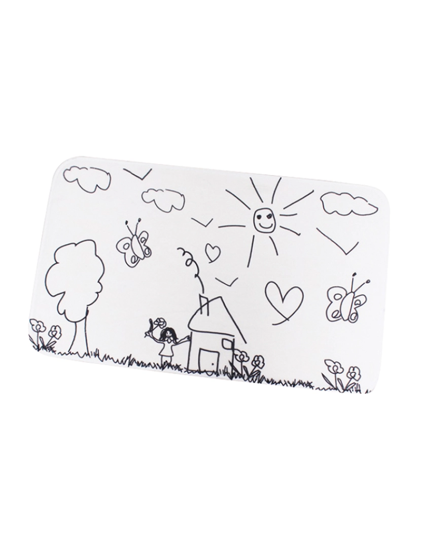 WellHome - Tapete de banho infantil para jardim 45 x 75 cm