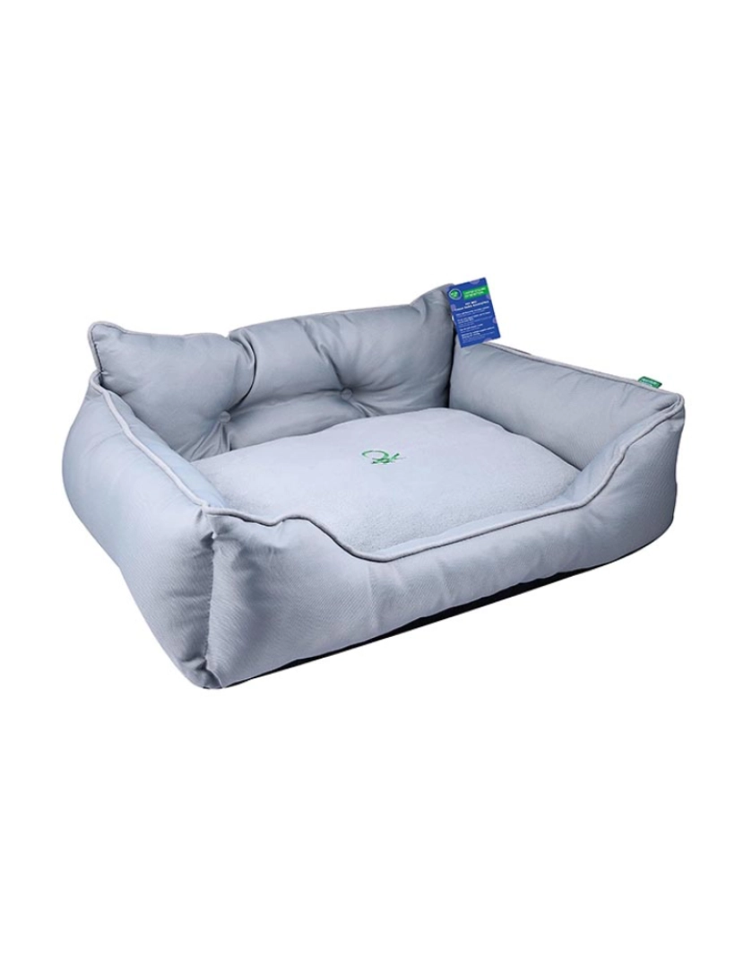 Benetton - Cama para animais de estimação 65x50x20cm poliéster cinza Benetton be