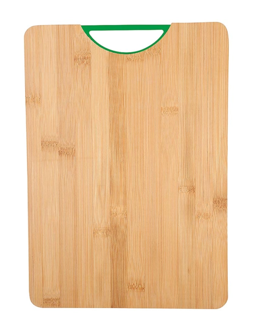 Benetton - Tábua de corte 35x25x1,5cm arco-íris de bambu verde be