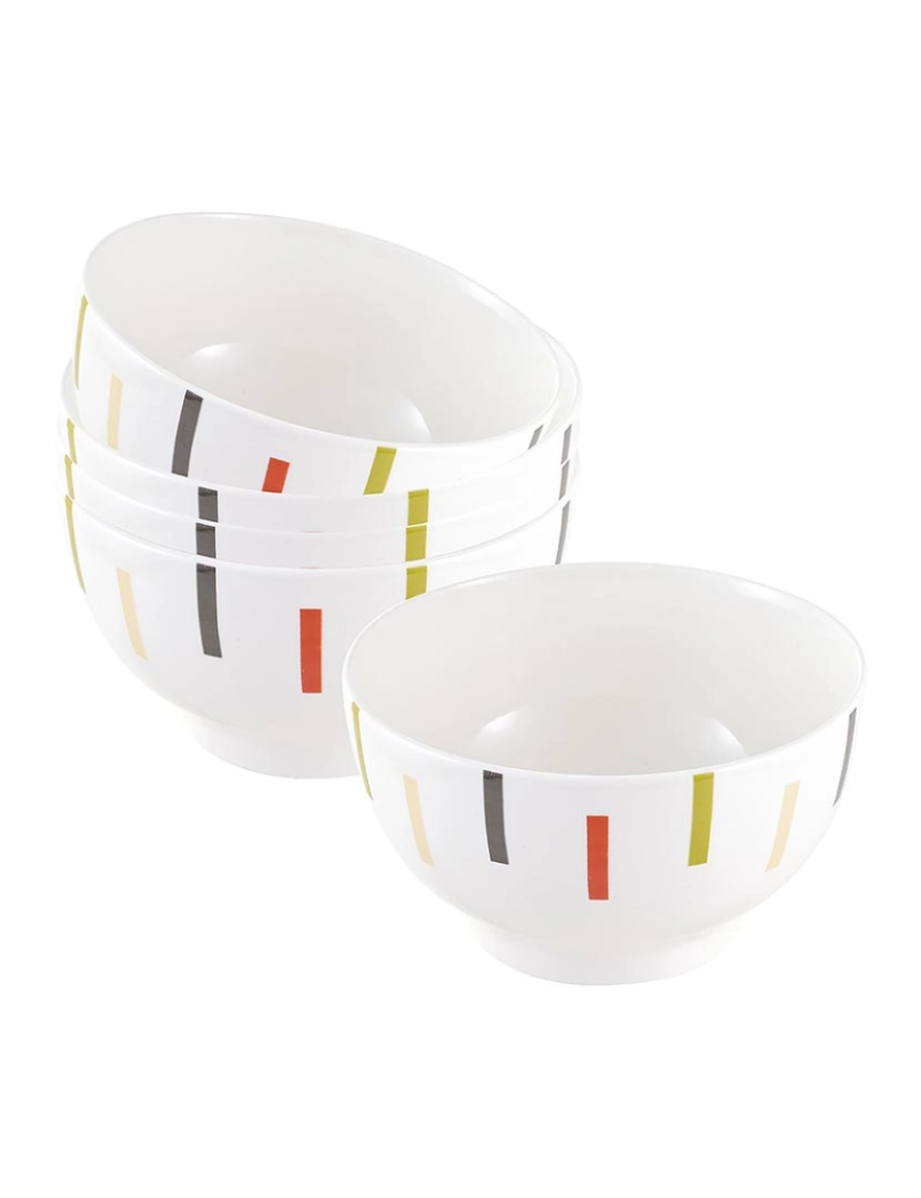 Benetton - Conjunto de 4 tigelas de 650ml de porcelana safari nova bone china