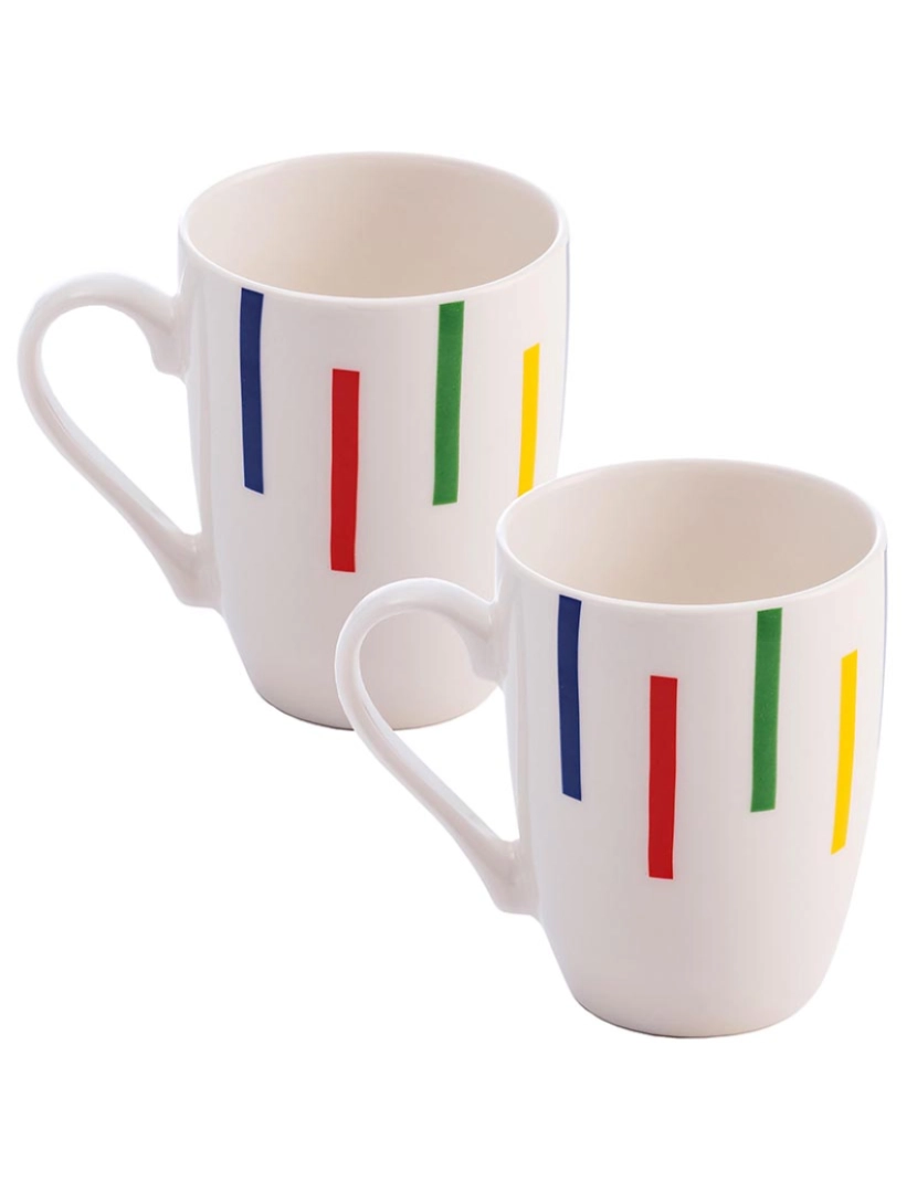 Benetton - Conjunto de 2 xícaras de porcelana bone china nova de 11cm