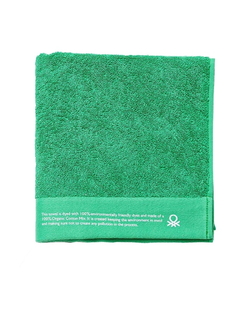 Benetton - Toalha 50x90cm algodão orgânico 450gsm verde be