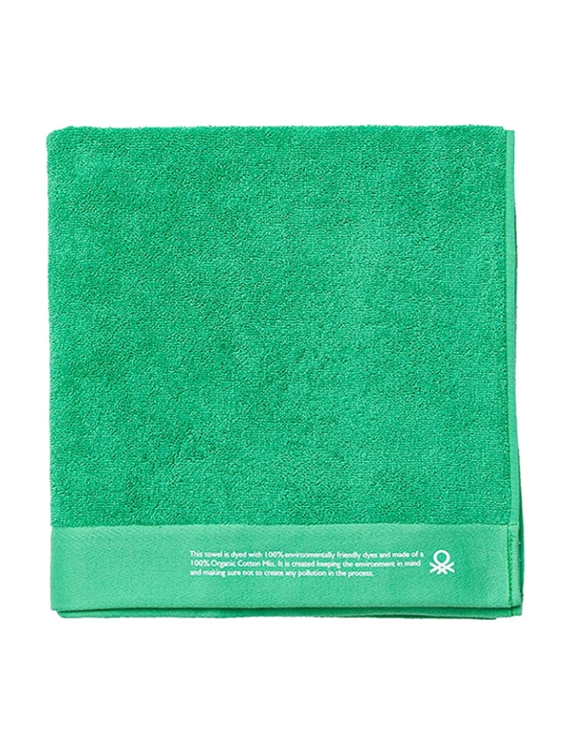 Benetton - Toalha 70x140 algodão orgânico 450gsm verde Benetton