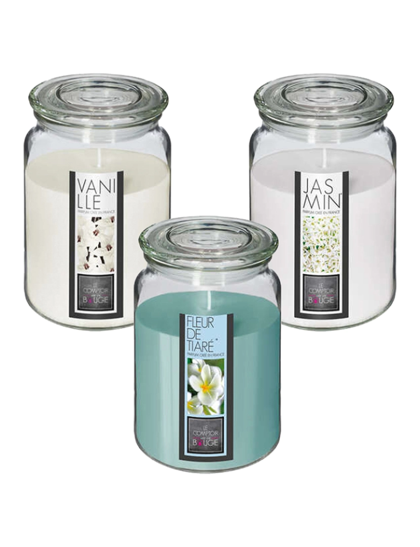 Atmosphera - Conjunto De 3 Velas De Vidro Perfumadas Com Aromas De Jasmim, Baunilha E Flor De Tiare