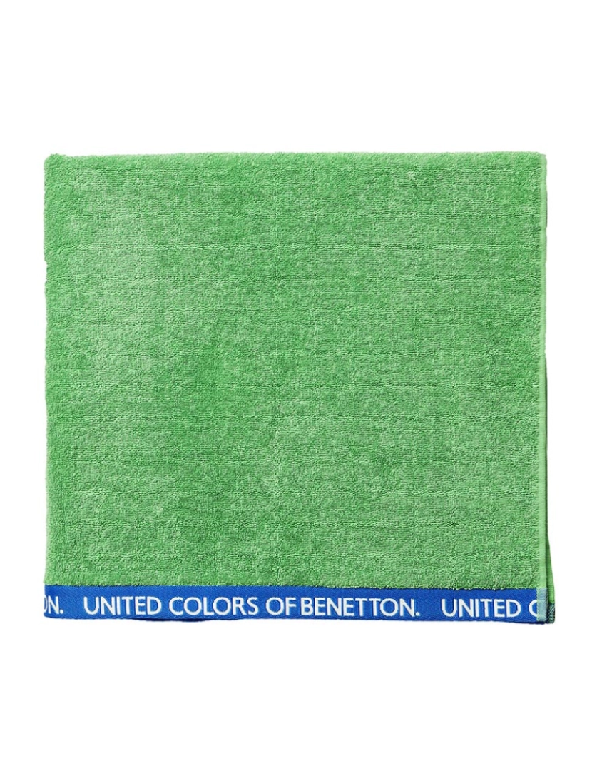 Benetton - Toalha de praia 90x160cm 380gsm 100% algodão veludo verde arco-íris