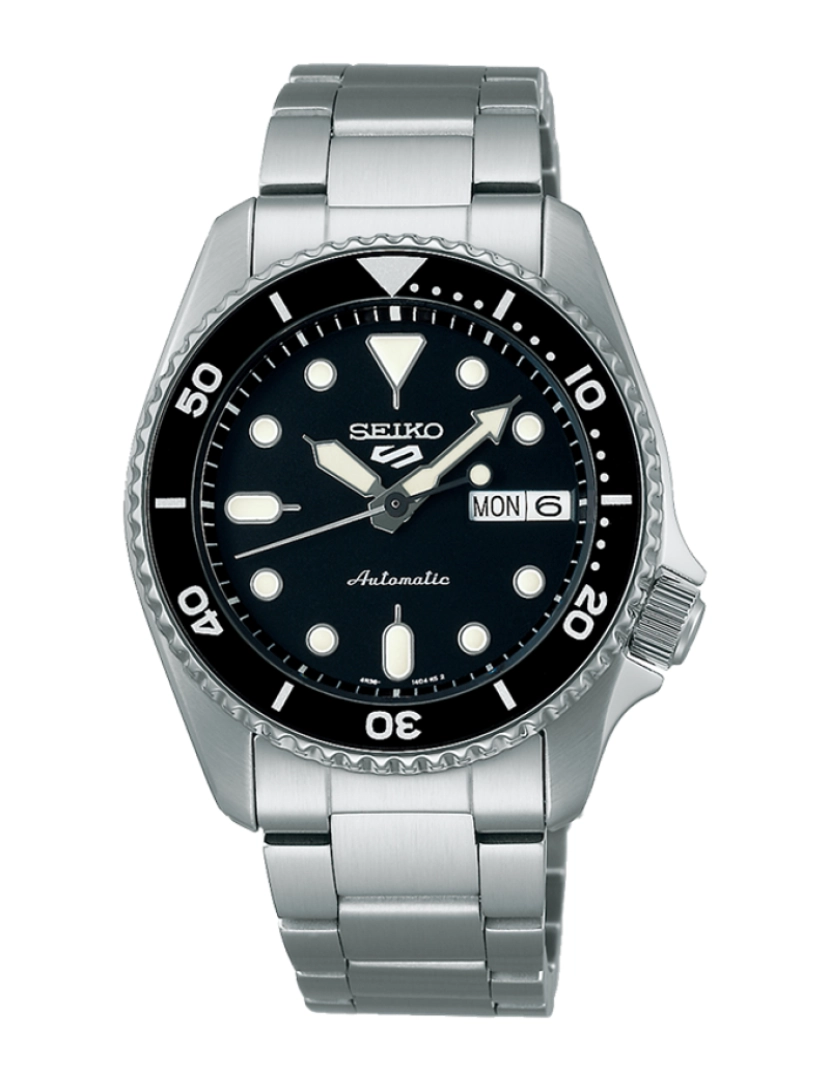 Seiko - Relógio de Homem Prateado e Preto 