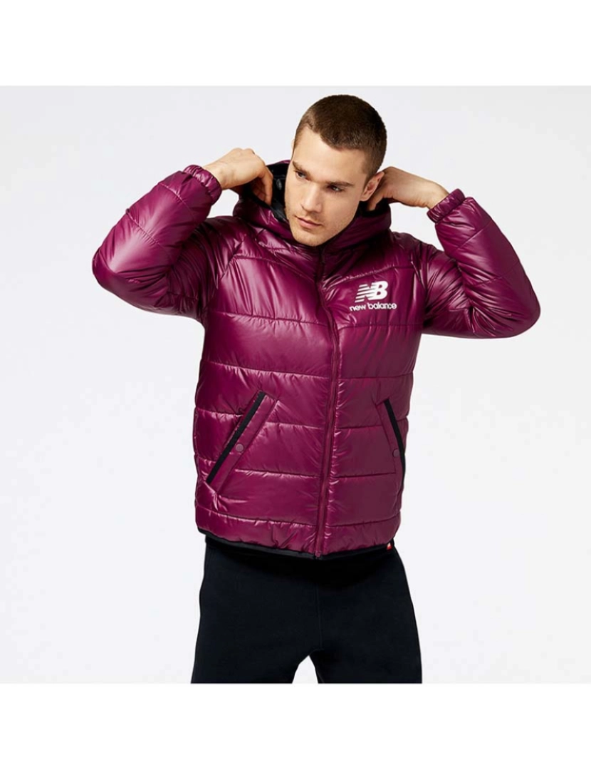 New Balance - Casaco Puffer Homem Vermelho