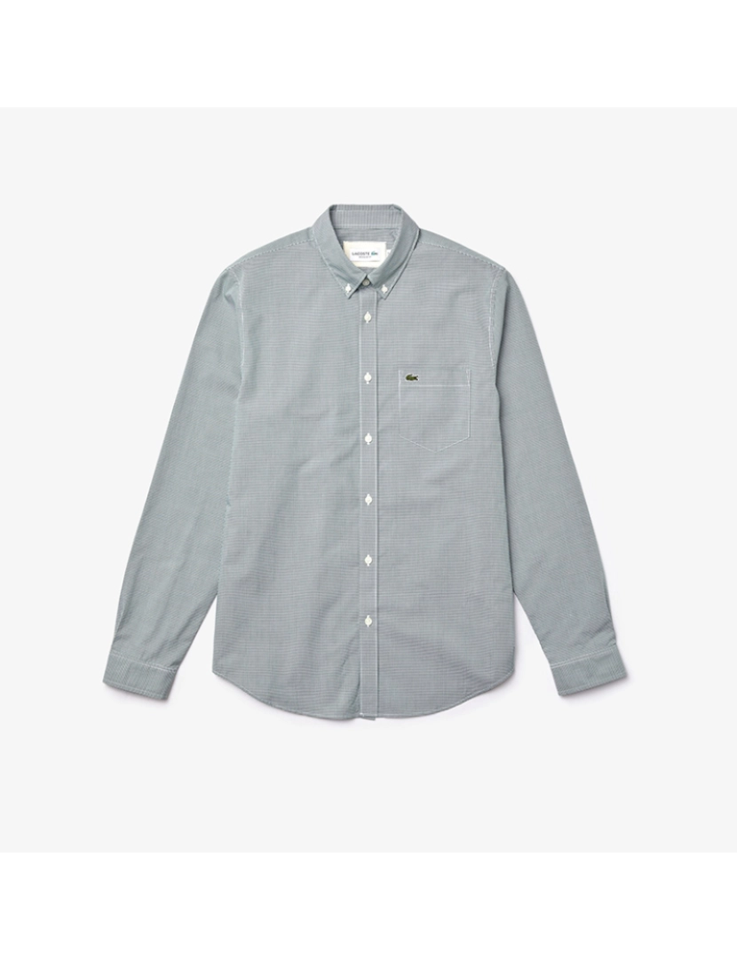 Lacoste - Camisa De Homem Branco Verde