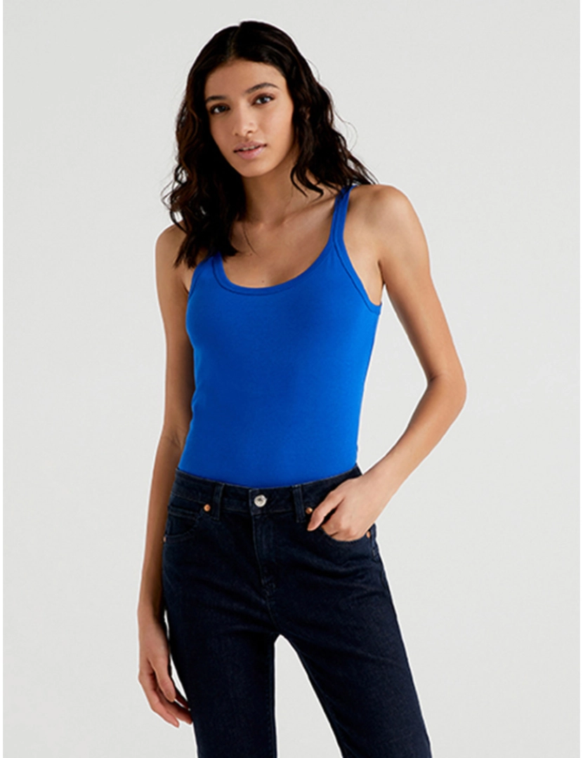 Benetton - Top Senhora Azul