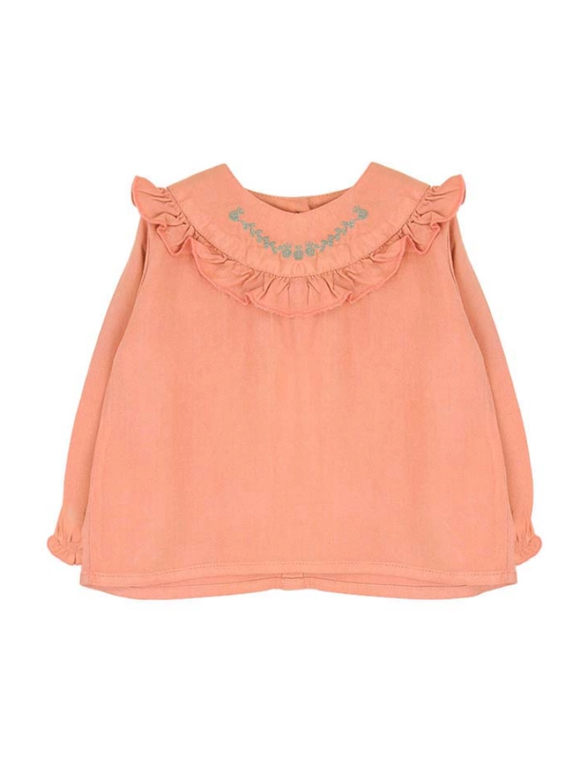 Bonnet à Pompom - Blusa Menina Laranja