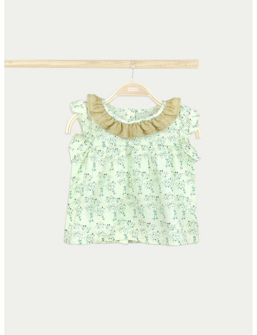 Bonnet à Pompom - Blusa Menina Verde