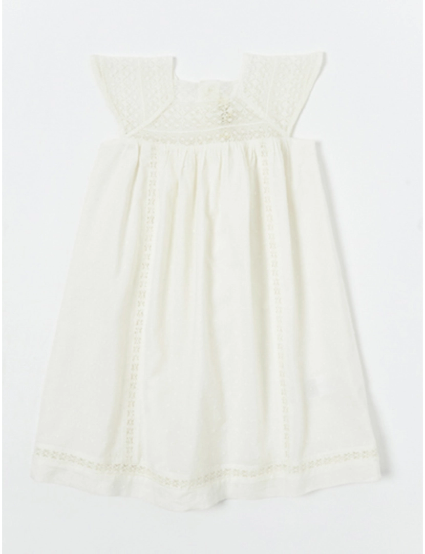 Neck&Neck - Vestido De Tecido De Menina Neck&Neck Creme 