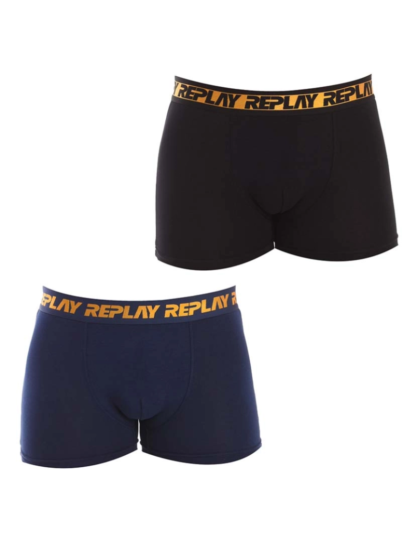 Replay Underwear - Boxers Homem Azul Azul Navy e Preto