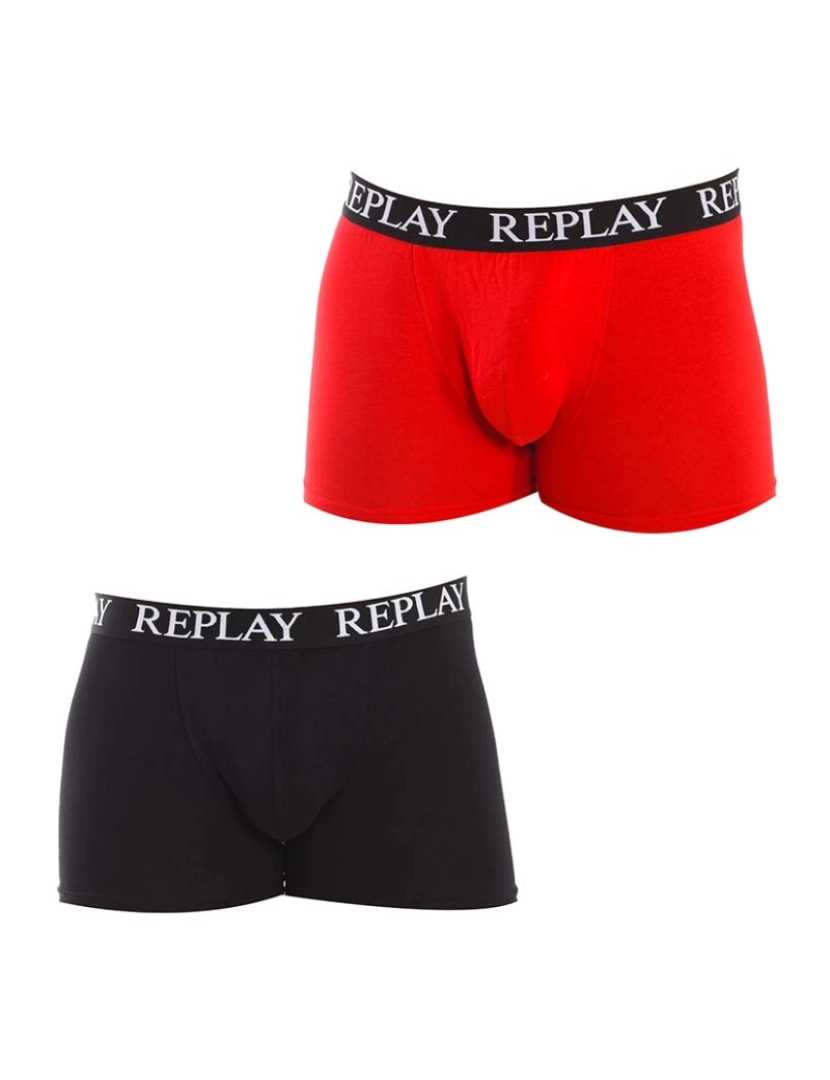 Replay Underwear - Boxers Homem Vermelho Preto