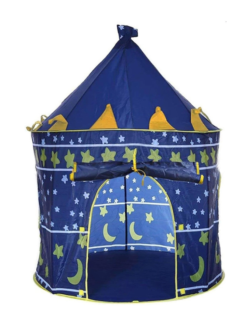 Atmosphera - tenda de brincar castelo cavaleiro azul ø105x125cm