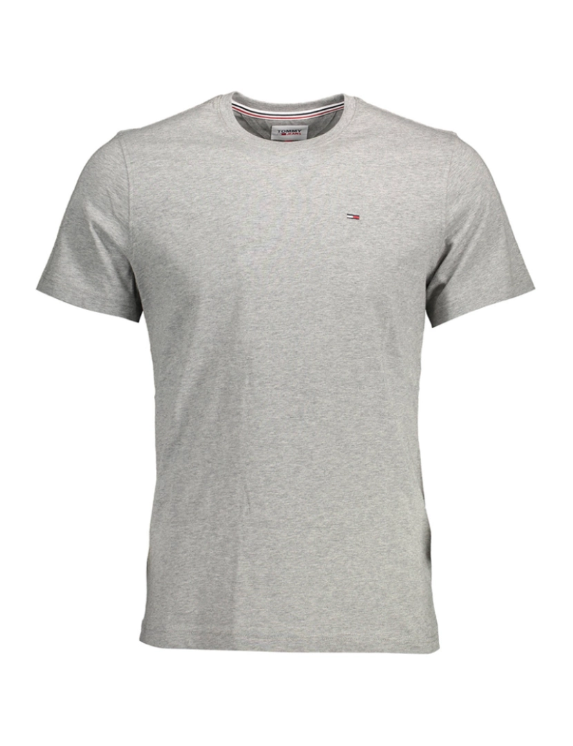 Tommy Hilfiger - T-Shirt De Manga Curta Homem Cinza