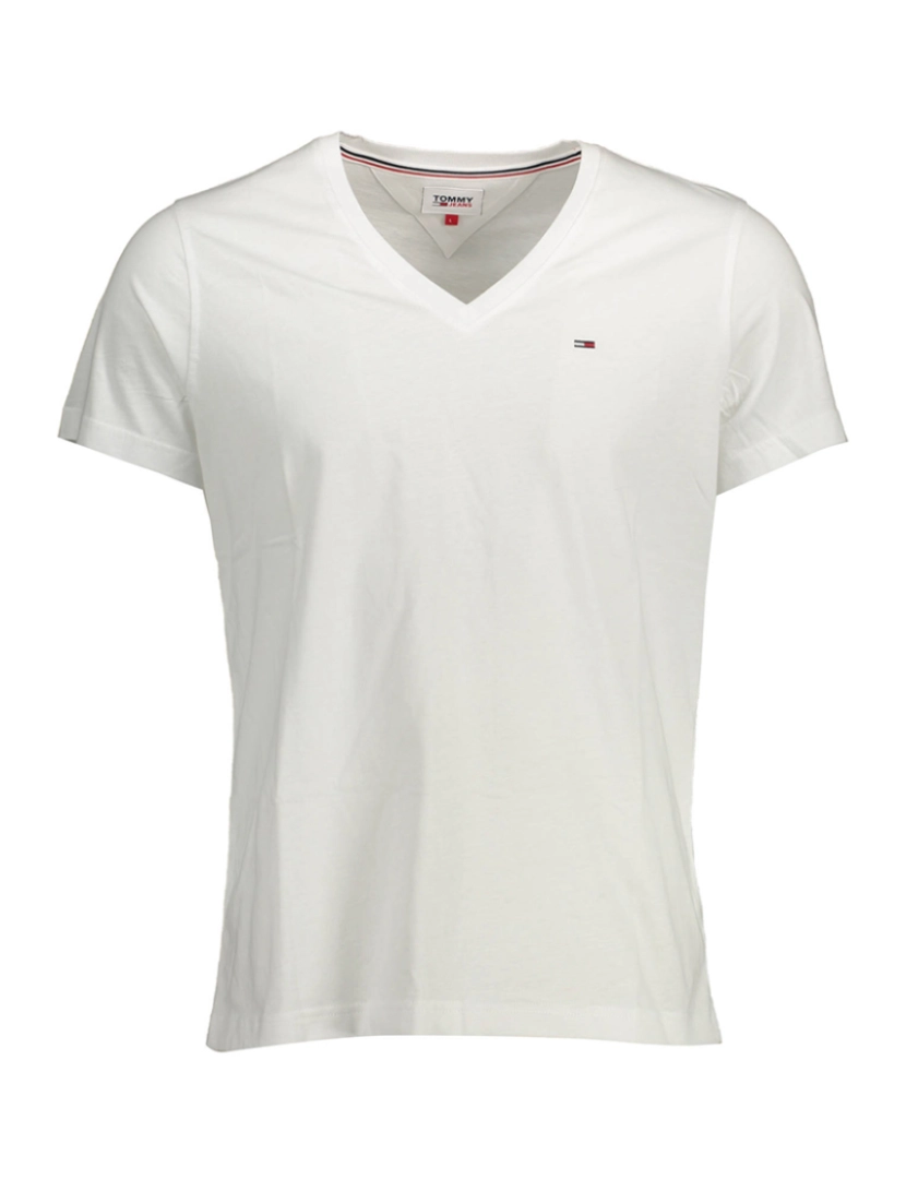 Tommy Hilfiger - T-Shirt De Manga Curta Homem Branca